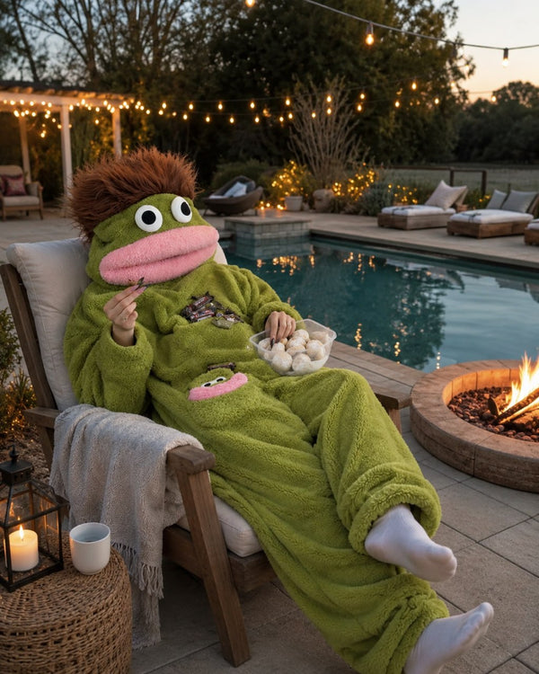 Funny Puppet Plush Onesie 🤣 | Cozy Full-Body Costume Zip-Up