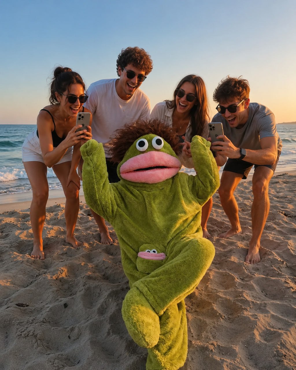 Funny Puppet Plush Onesie 🤣 | Cozy Full-Body Costume Zip-Up