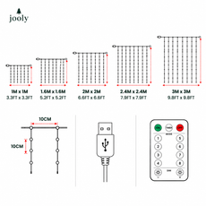 christmaslights™ Christmas LED Curtain Lights